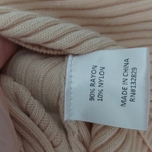 Revolve Tularosa Ruffled Sleeve Wrap Sweater Beige Size Medium - Picture 7 of 7